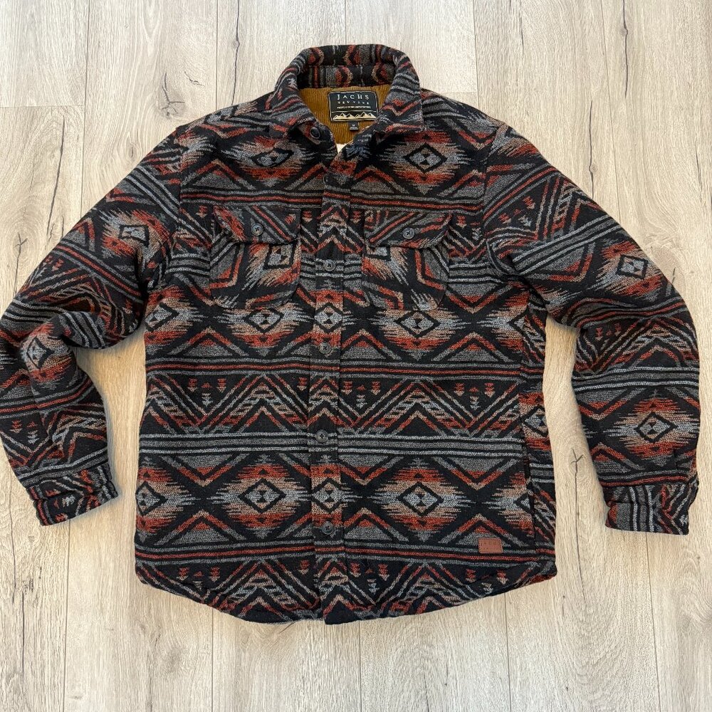 Men's Medium Sherpa Lined Wool Jacket - JachsNY